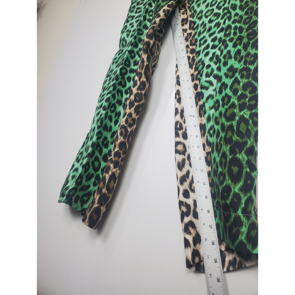 la Prestic Quiston women's leopard-print suit, 100% silk, size M Kimono-pants - Picture 8 of 16